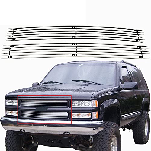 Billet Chrome Grille Inserts Combo Fits 1994-1999 Chevy C/K Pickup/Suburban/Tahoe
