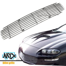 Fits 1998-2003 Chevy Camaro Front Main Upper Billet Grille 98-03 Polished Grill