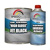 Speedokote High Gloss Jet Black 2K Acrylic Urethane, 3/4...