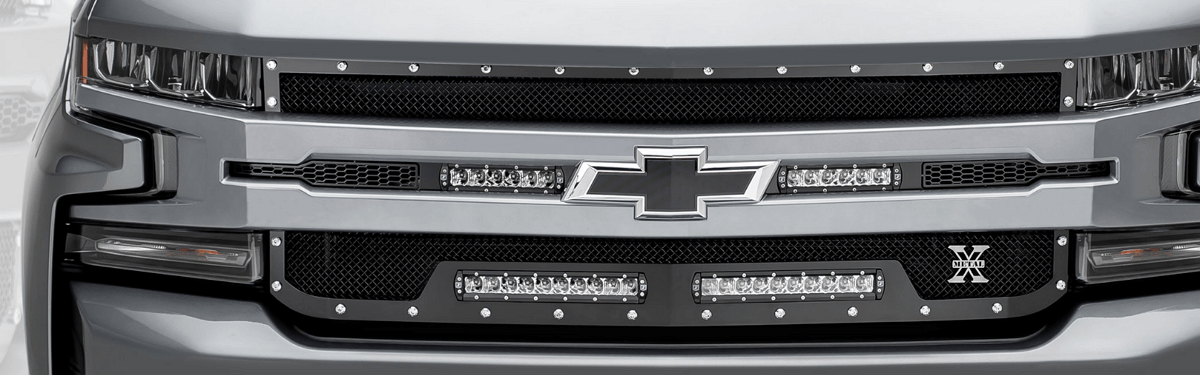 Chevy Silverado car grille xmetal trex torch edition